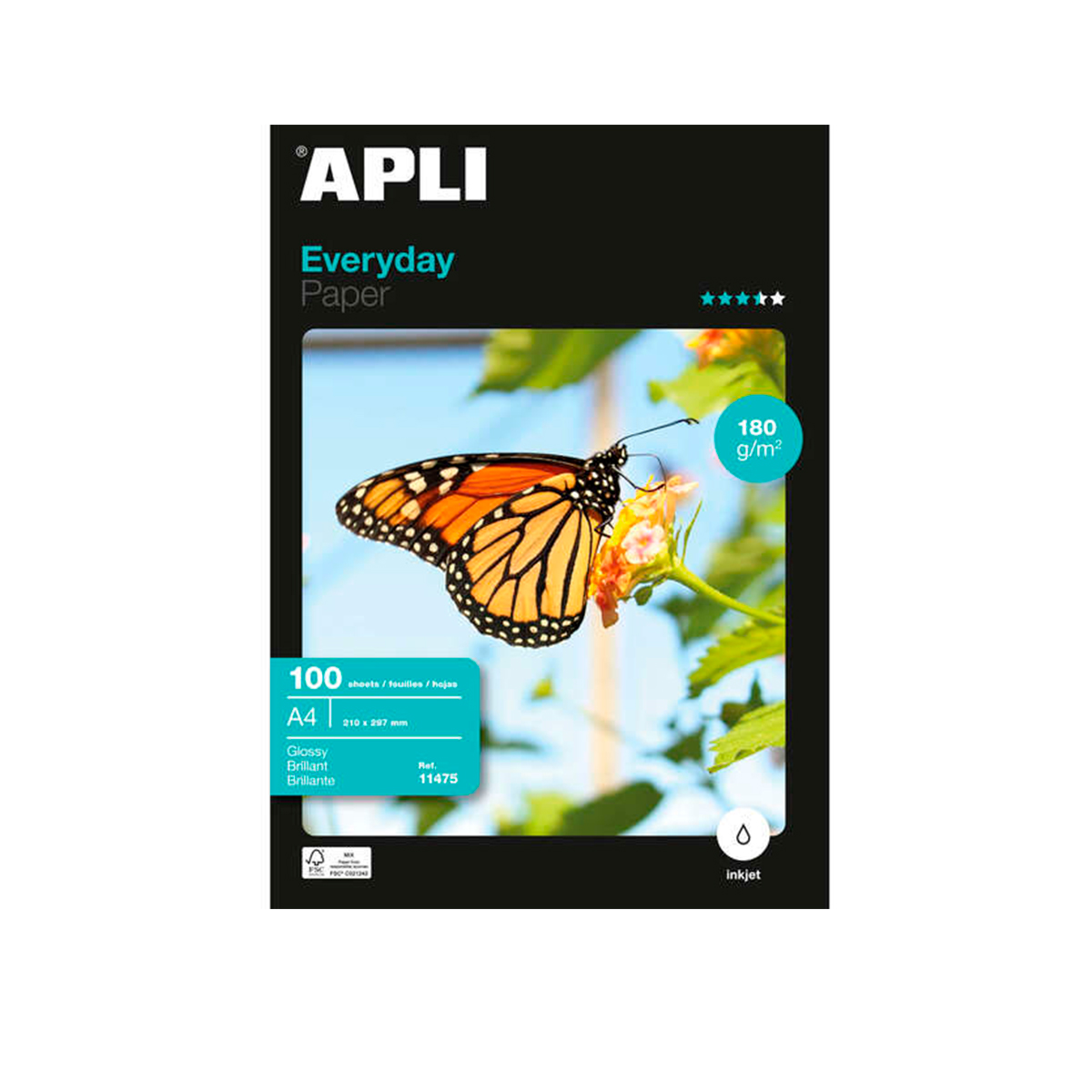 APLI PAPEL GLOSSY A4 100H
