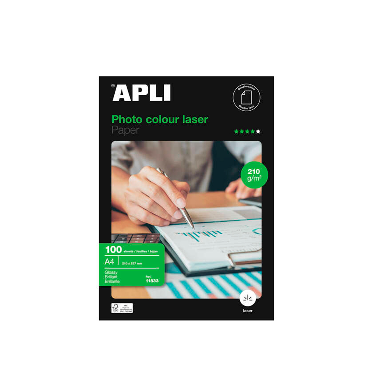 APLI PAPEL FOTO GLOSSY A4