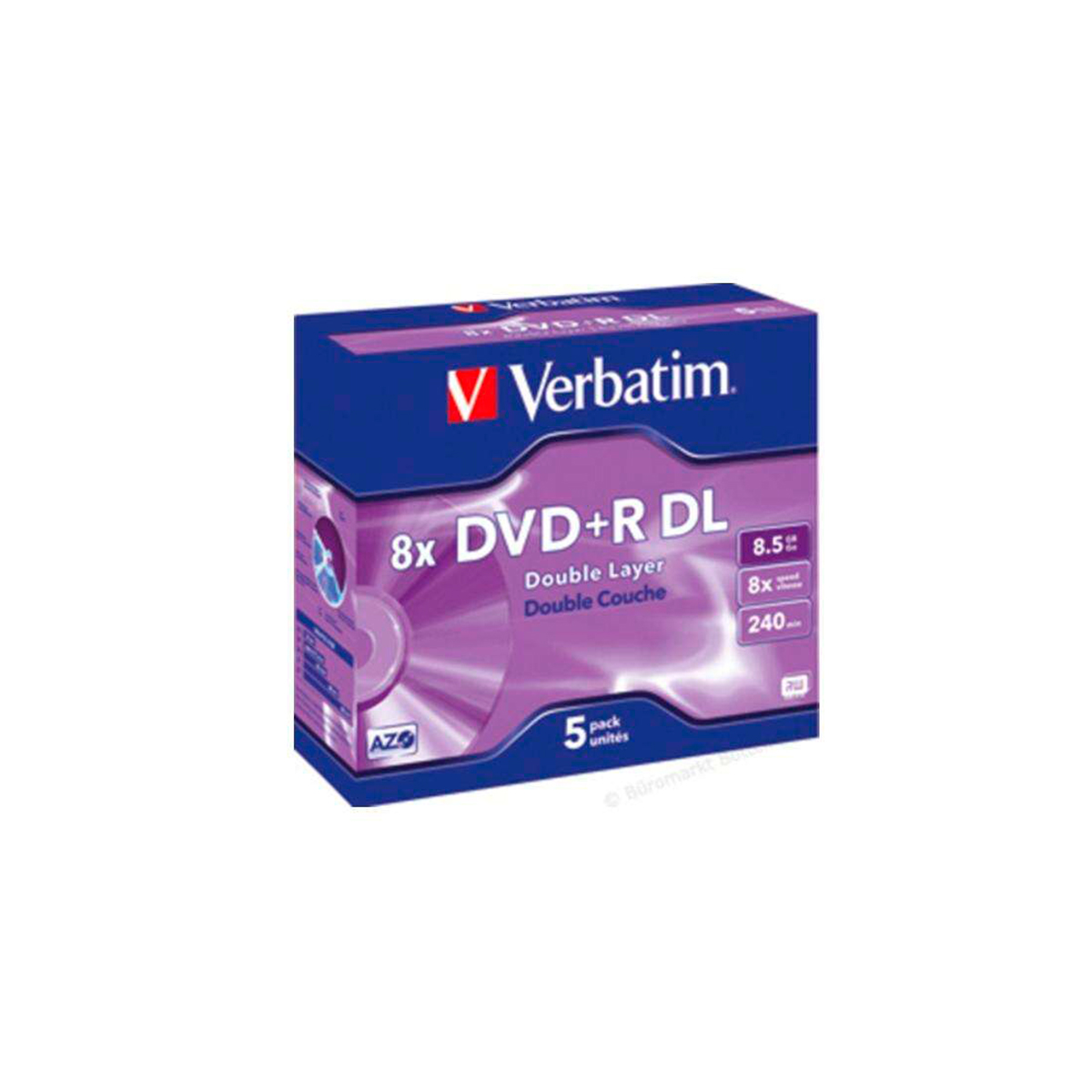 VERBATIM DVD+R (5U) 8 5GB 8X
