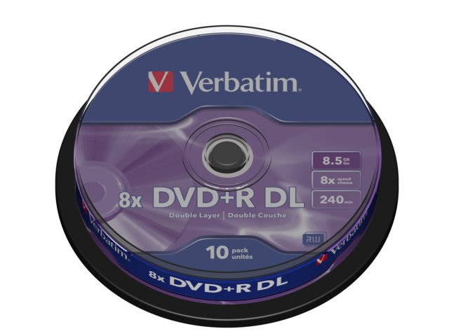 VERBATIM DVD+R 8 5GB  43666