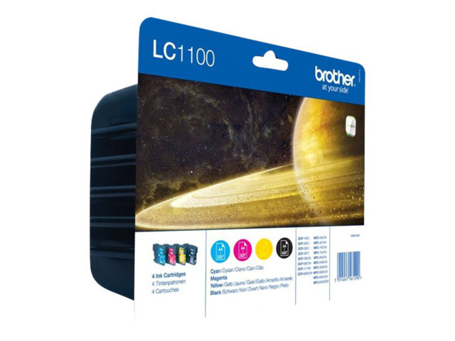BROTHER TINTA 4COL LC1100VALBP