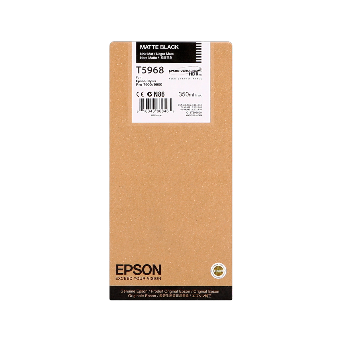 EPSON TINTA NEGRO MATE T596800