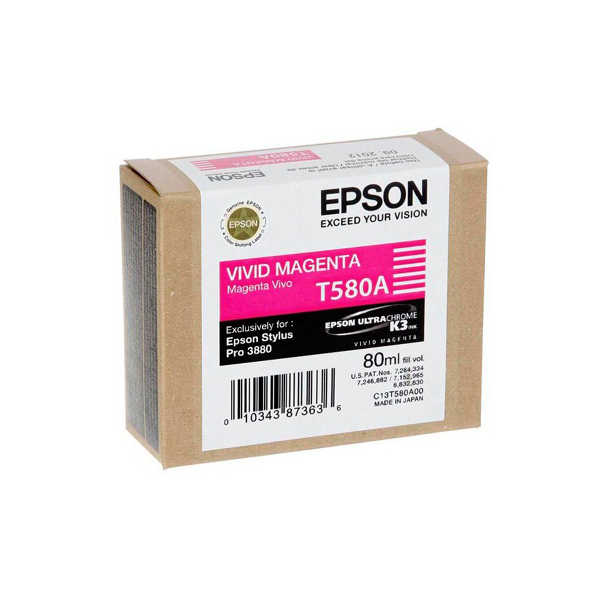 EPSON TINTA MAGENTA T580A00