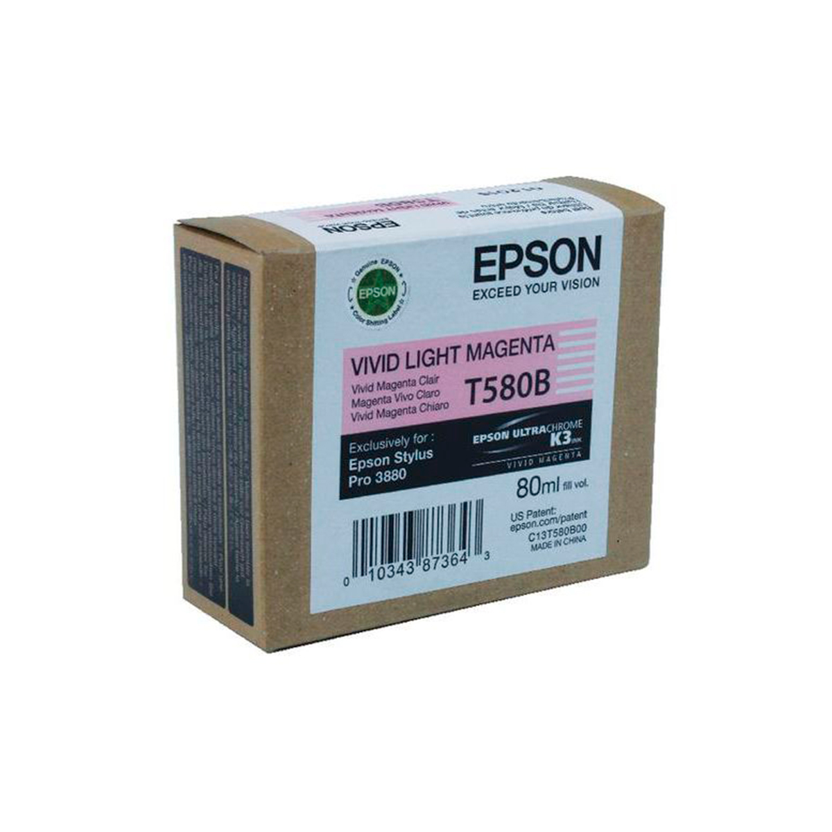 EPSON TINTA MAG. CLARO T580B00