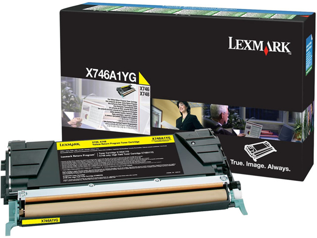 LEXMARK TONER AMARILL X746A1YG
