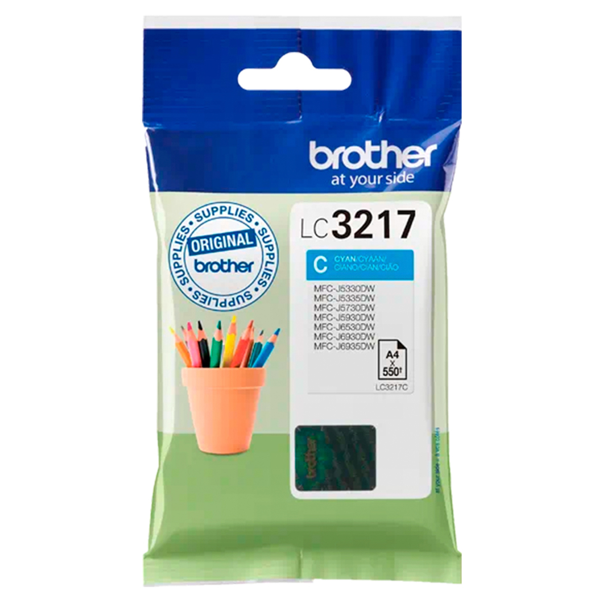 BROTHER TINTA CIAN LC3217C