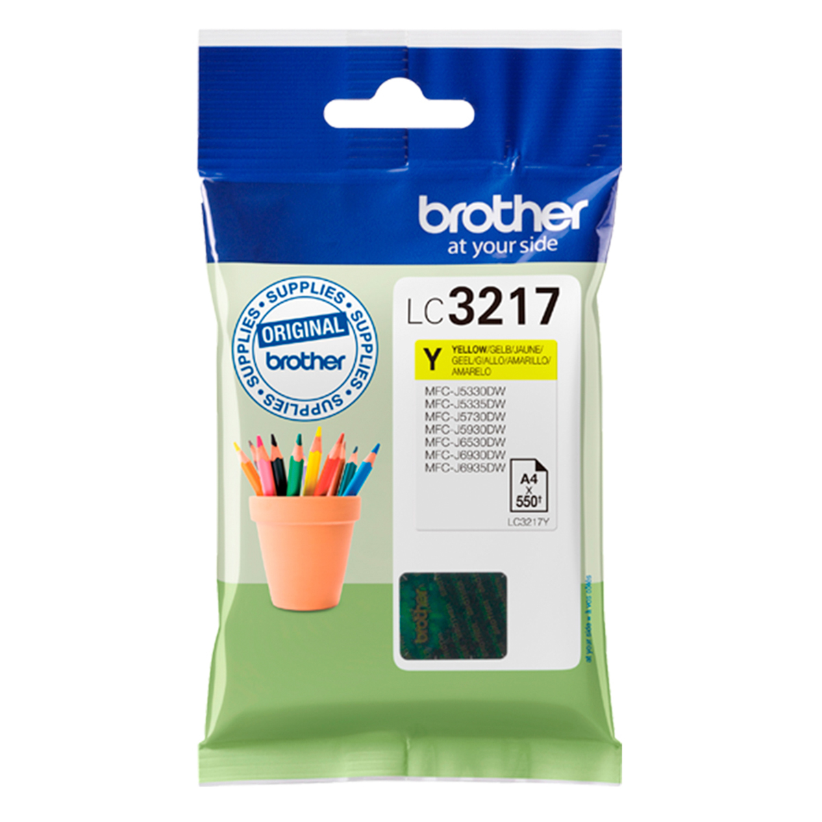 BROTHER TINTA AMARILLO LC3217Y