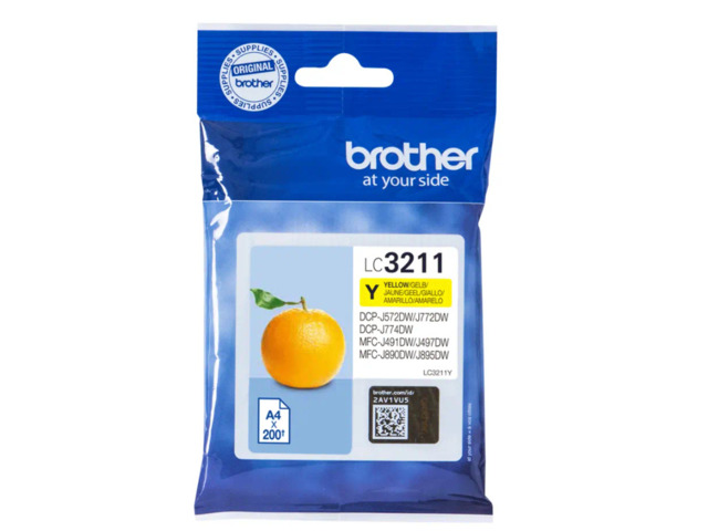 BROTHER TINTA AMARILLO LC3211Y