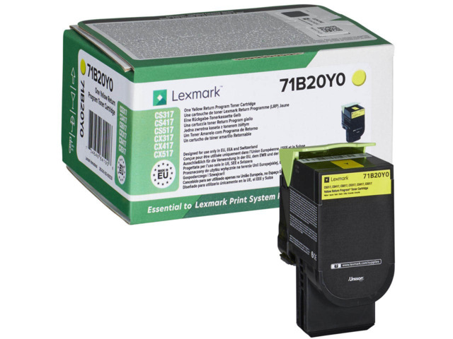 LEXMARK TONER AMARILLO 71B20Y0