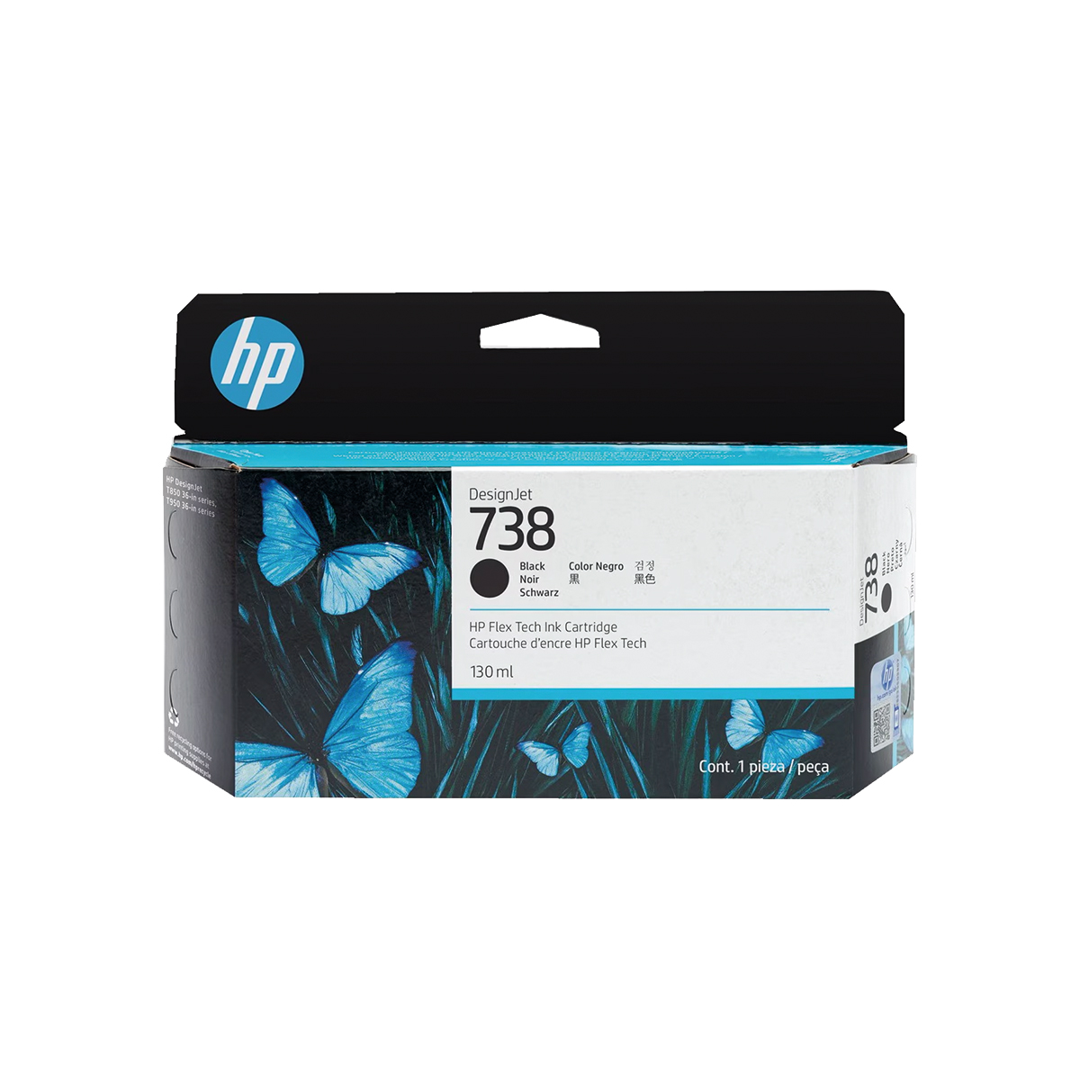 HP TINTA NEGRO 738 498N4A