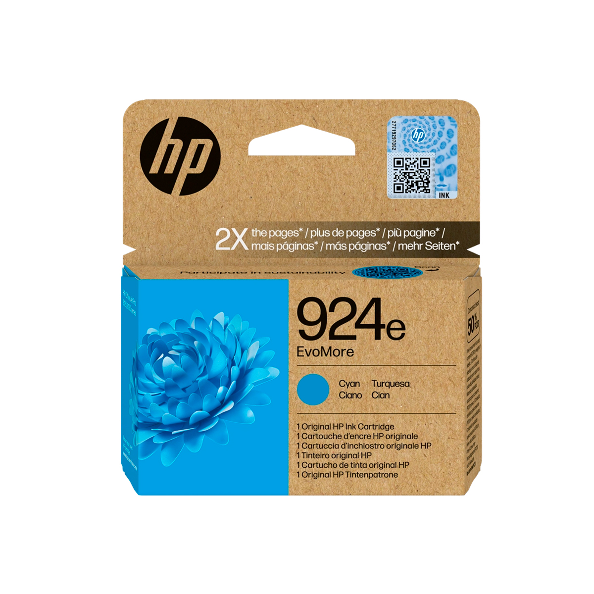 HP TINTA CIAN 924E 4K0U7NE