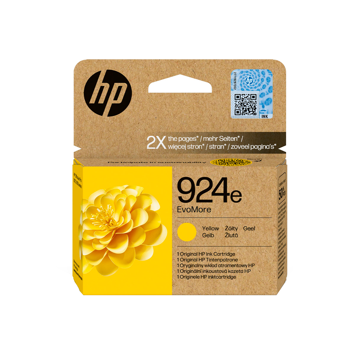 HP TINTA AMARILLO 924E 4K0U9NE