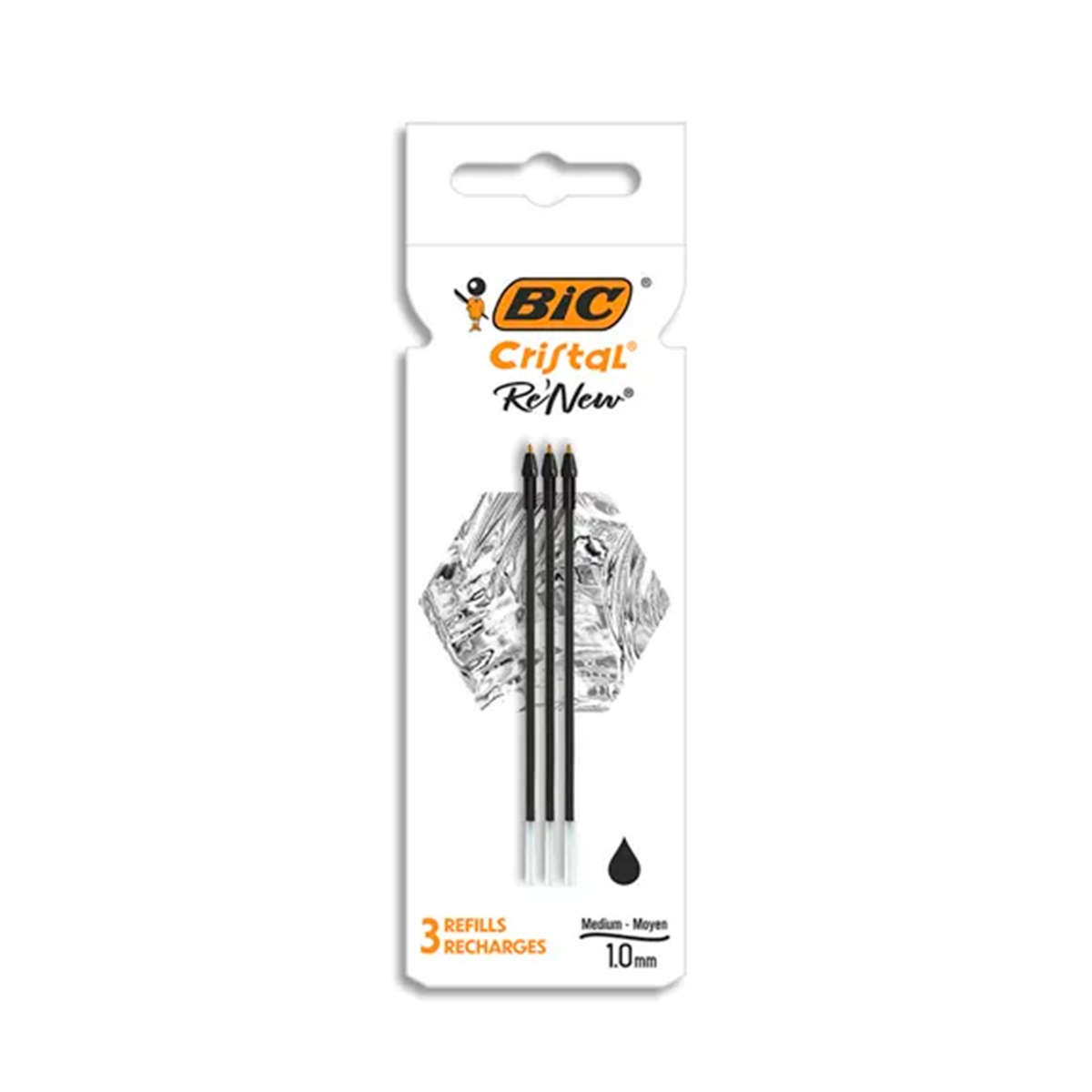 BIC PACK 3 CRISTAL NEGRO 1.0MM