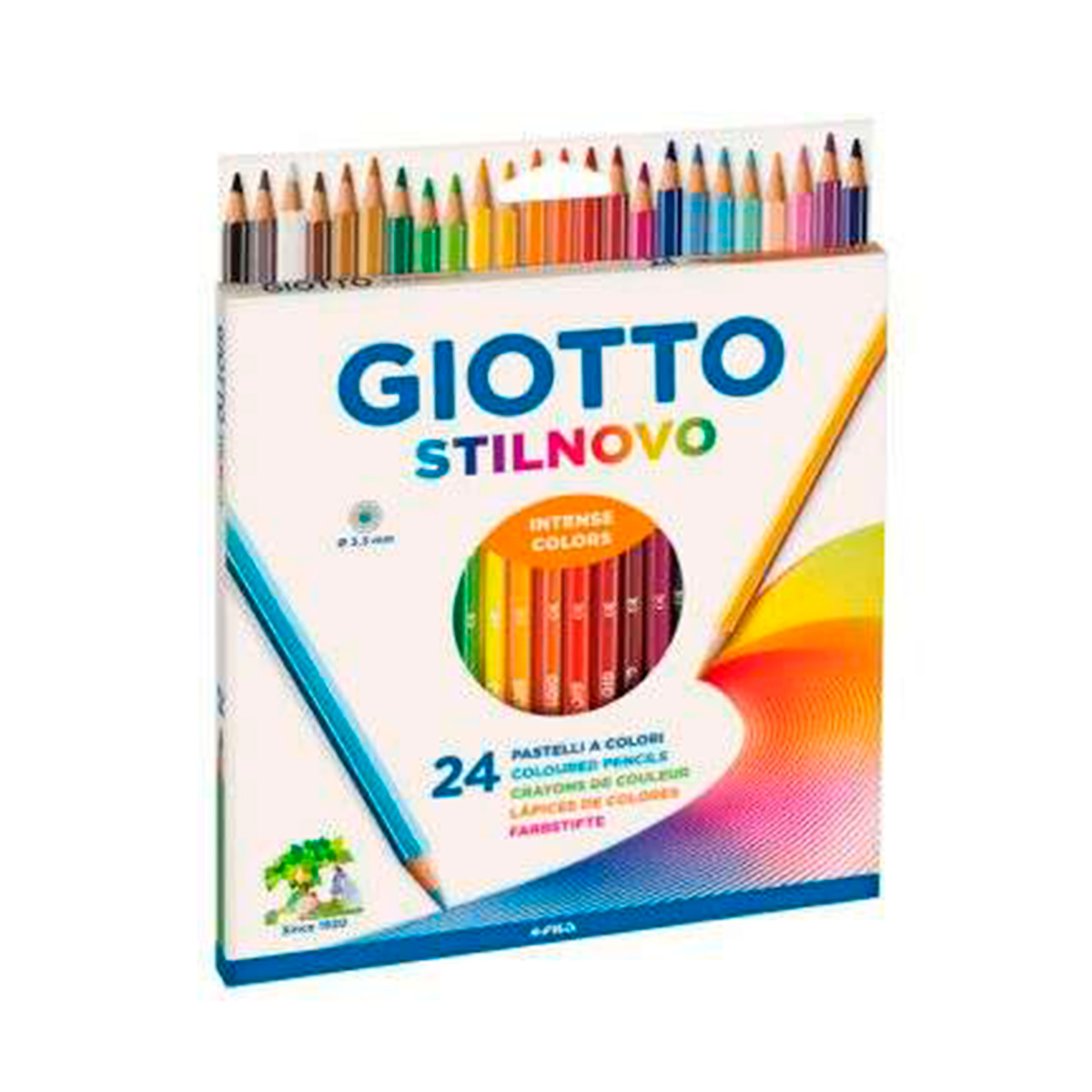 GIOTTO LAPICES 24U HEXAG COLOR