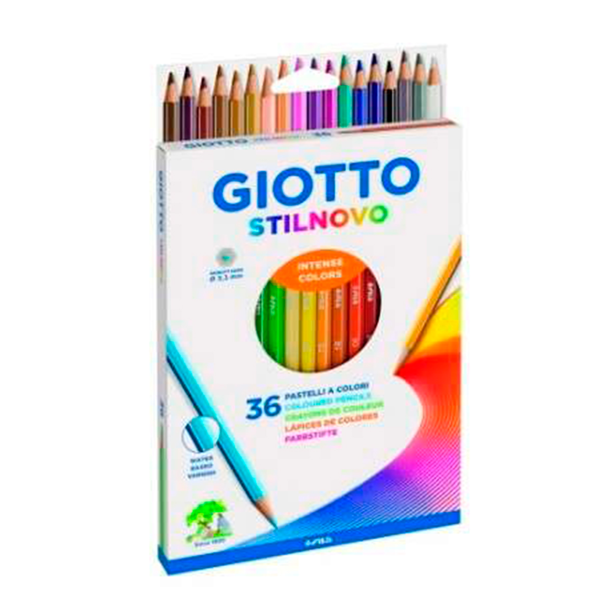 GIOTTO LAPICES 36U HEXAG COLOR