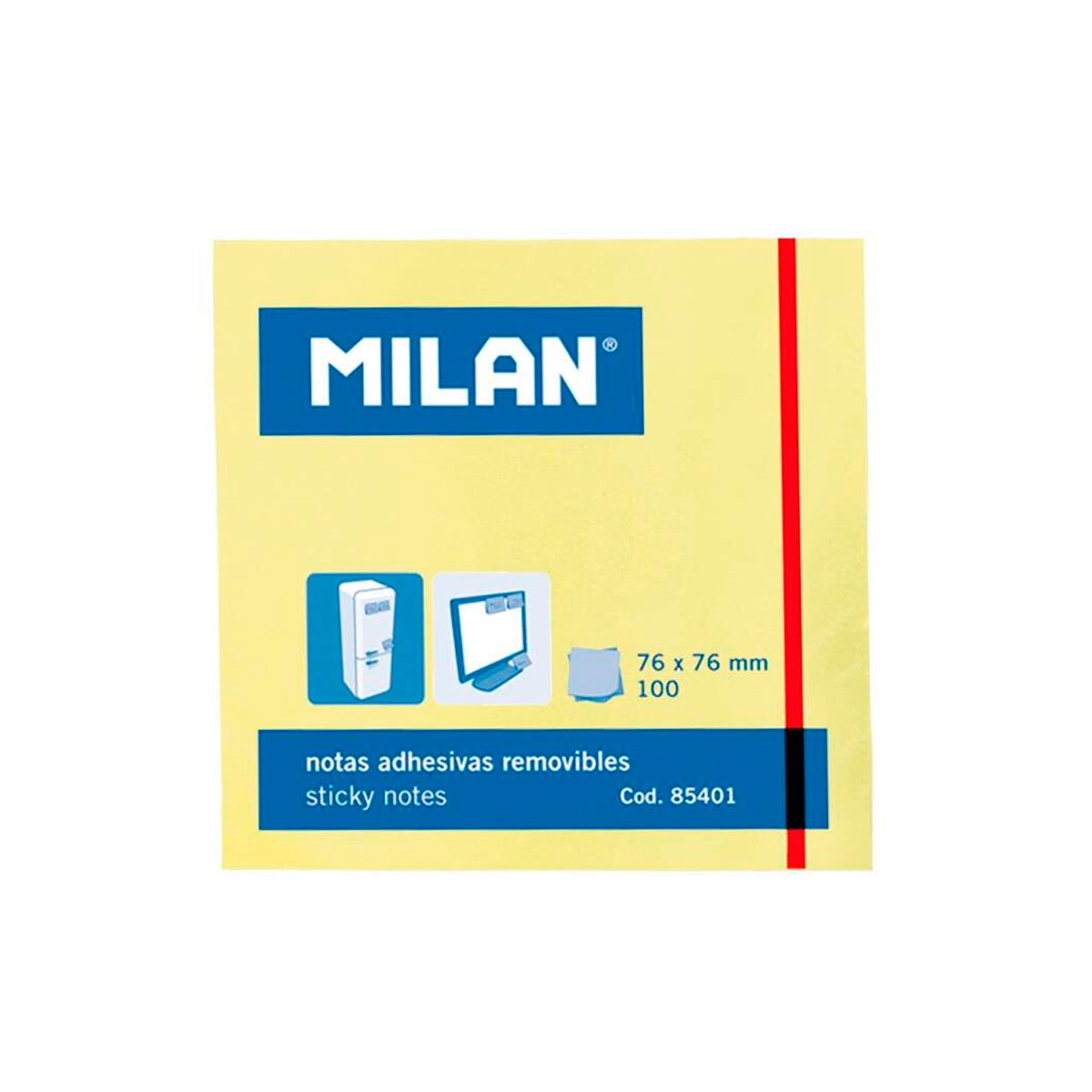 MILAN NOTAS 76X76 100U - 10U