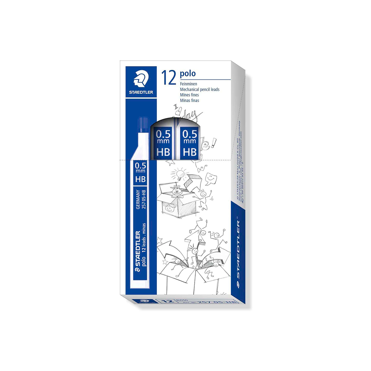 STAEDTLER TUBO MINA HB 0.5 12U