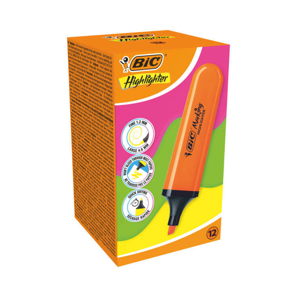 BIC 12U MARCADOR NARAN 1.7-4.8