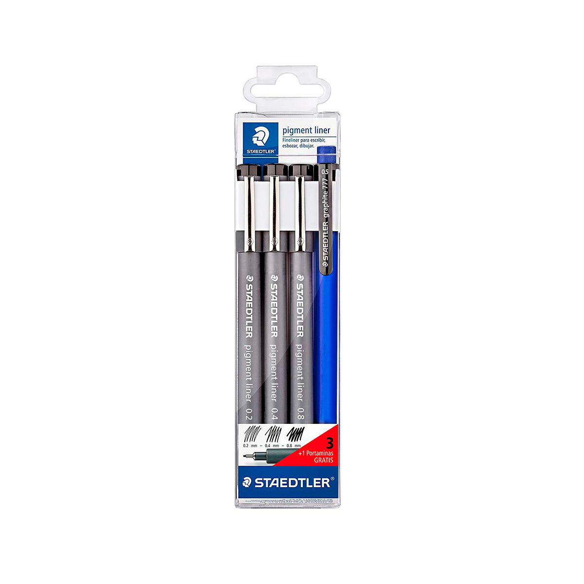 STAEDTLER 3U 308+PORTAMINA NEG