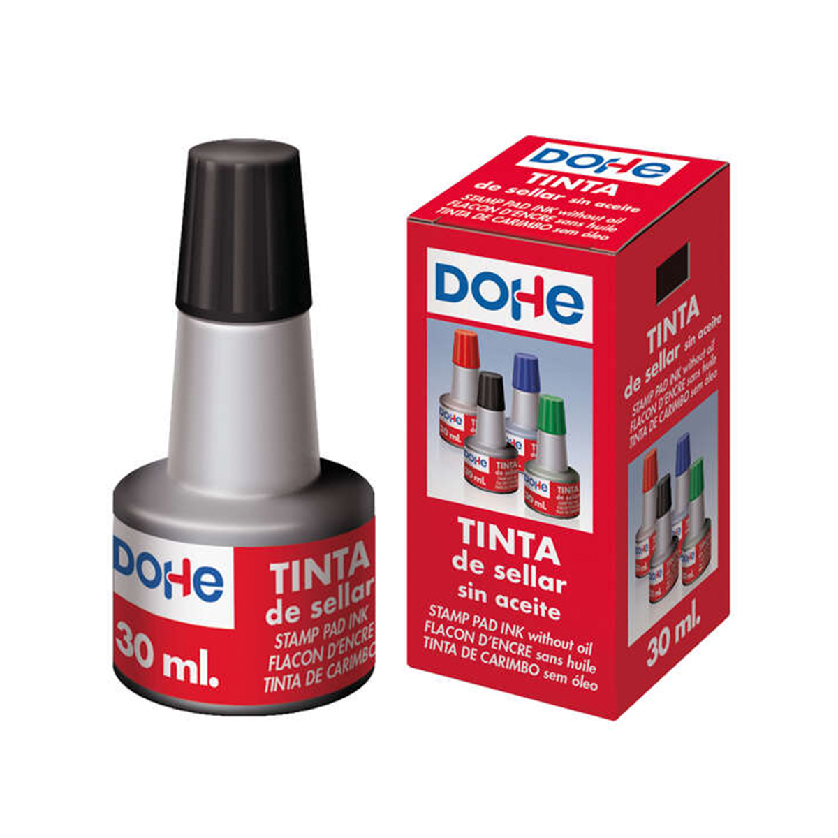 DOHE TINTA TAMPONES 30ML NEGRO
