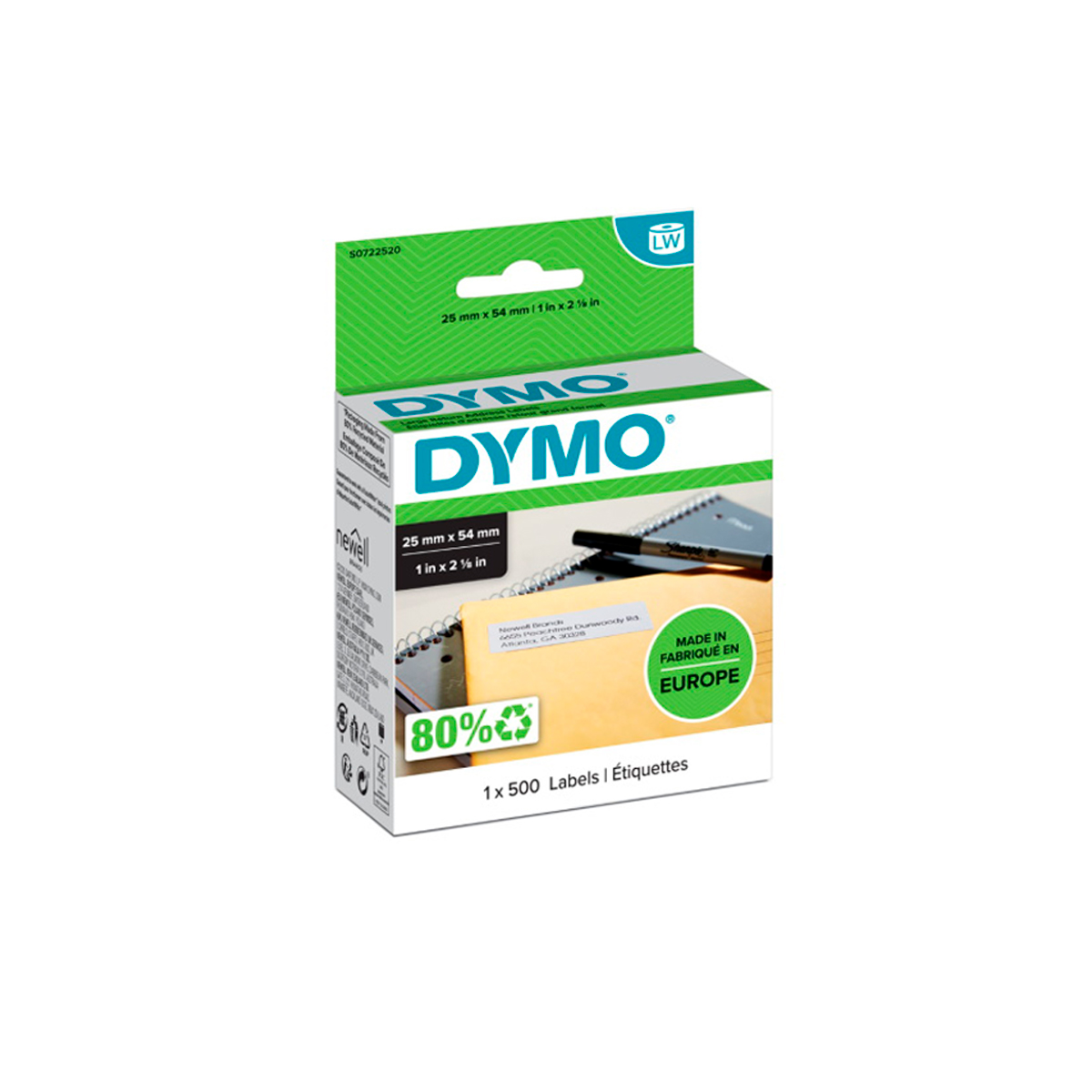 DYMO S0722520 25mm x 54mm