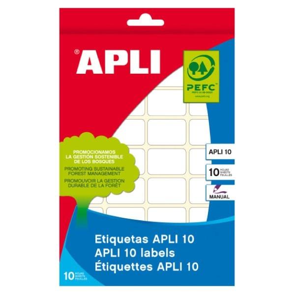 APLI ETIQUETA 25X40 160U BLANC