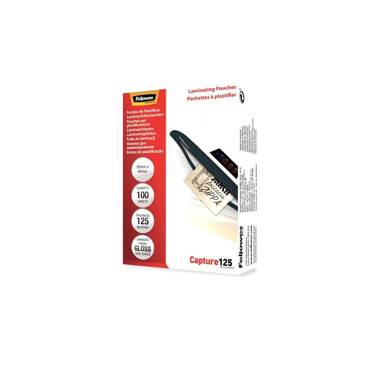 FELLOWES FUNDA 60X90 125 MICRA