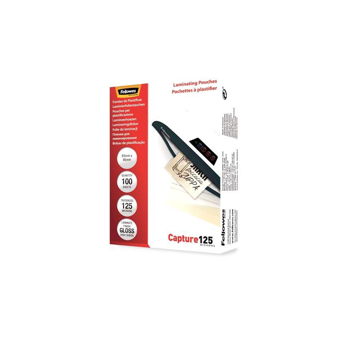 FELLOWES FUNDA 65X95 125 MICRA