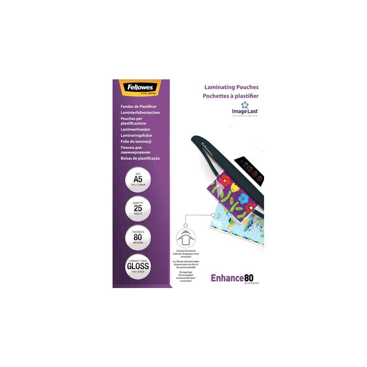 FELLOWES FUNDA A5 80 MICRAS