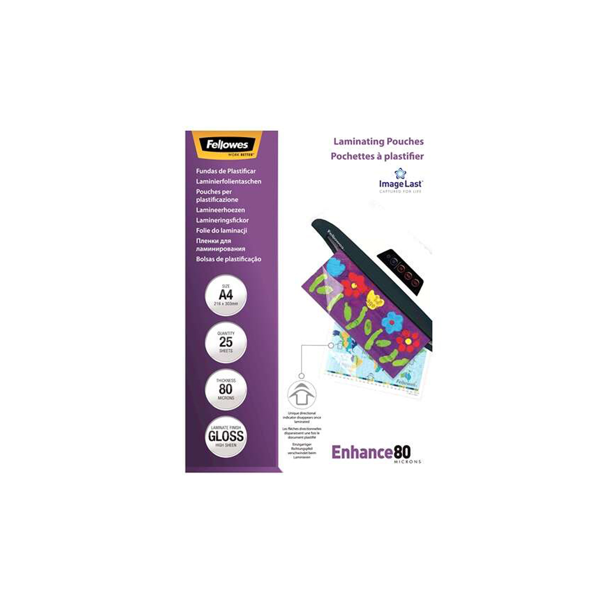 FELLOWES FUNDA A4 80 MICRAS