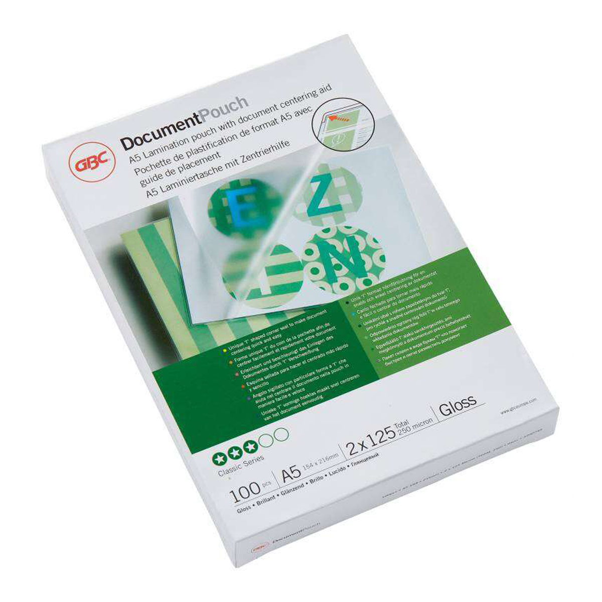 GBC CARTERA PLASTIF A5 125 MIC
