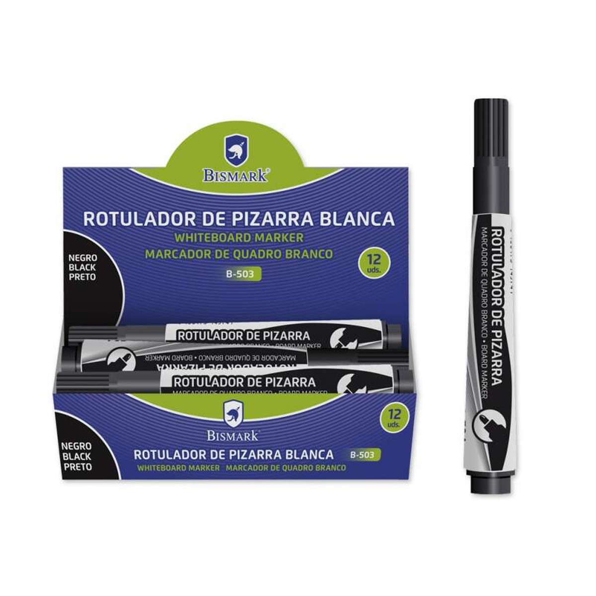 BISMARK PIZARRA 3MM NEGRO 12U