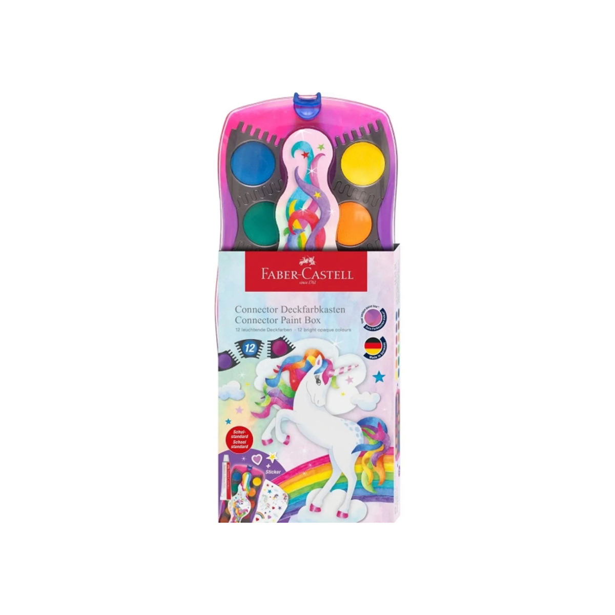 FABER ACUARELAS 12U UNICORNIO