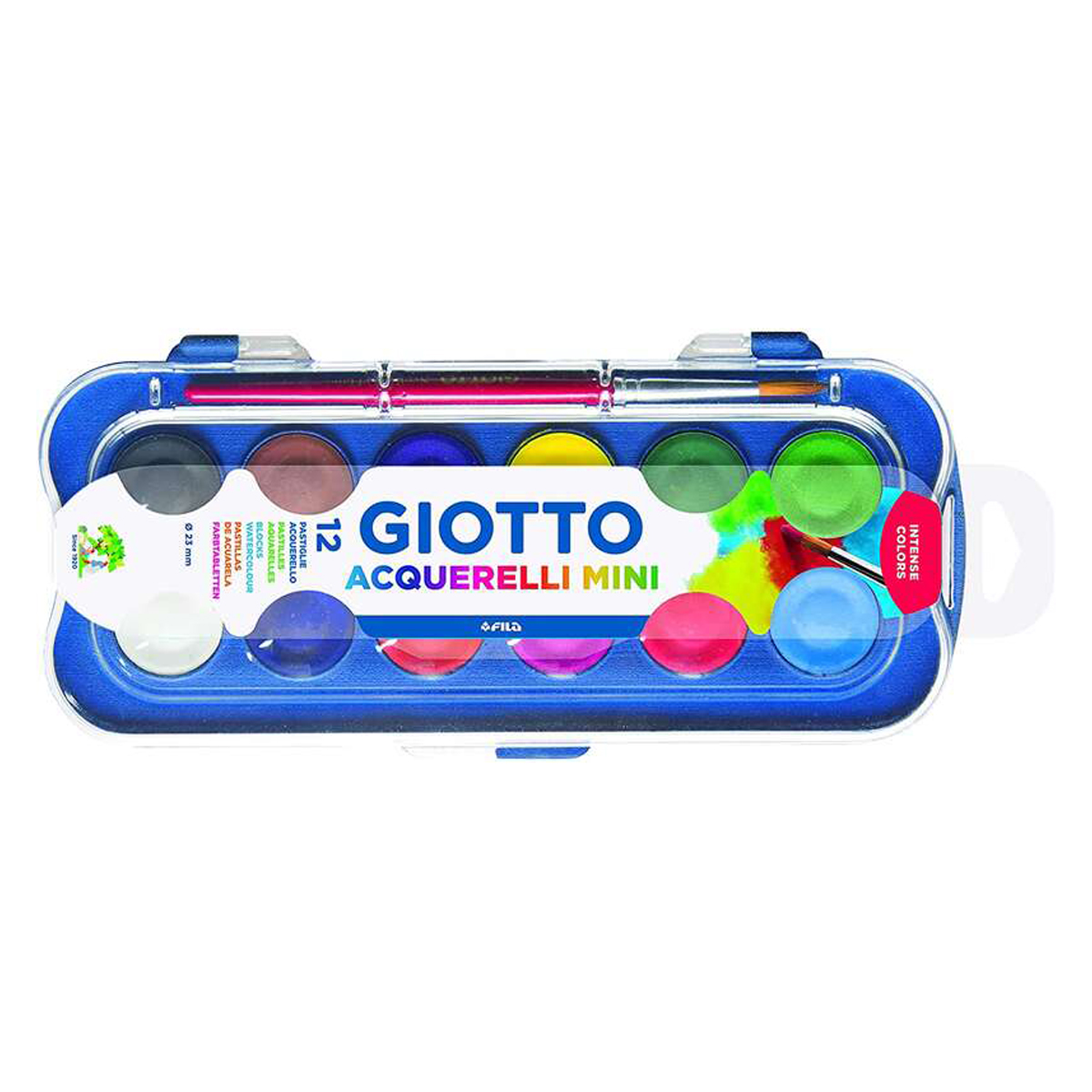 GIOTTO ACUARELAS 12U MINI 23MM