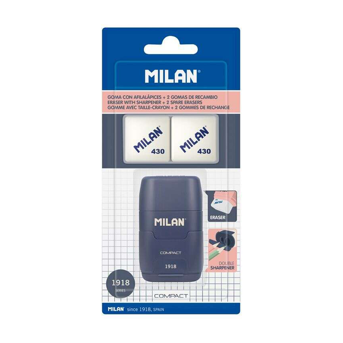 MILAN SACAPUNTAS + 2 GOMAS