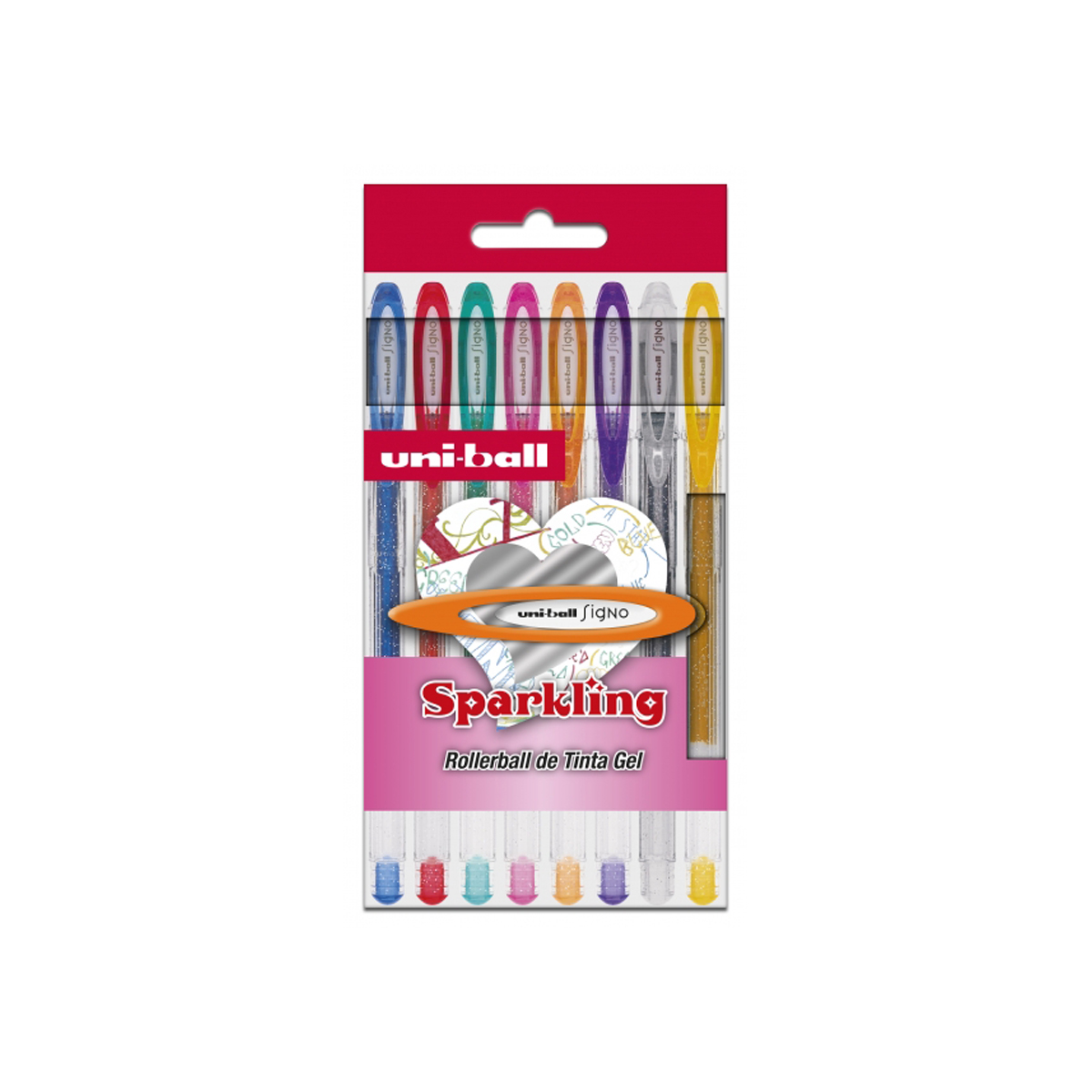 UNI-BALL T. GEL 1MM SURTIDO 8U