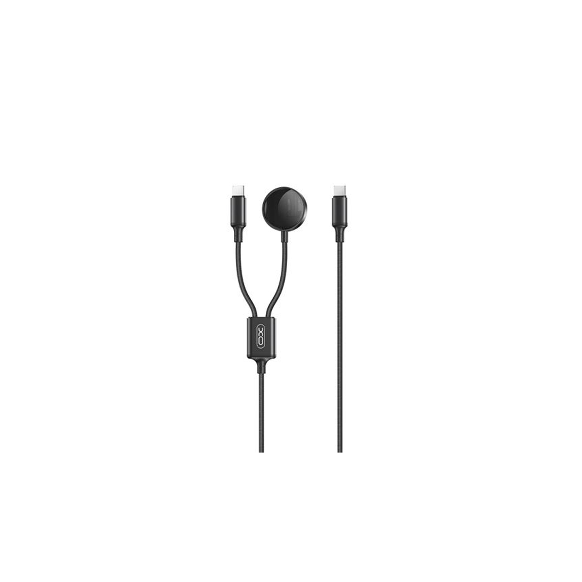 XO CABLE USB 2 EN 1 60W NEGRO