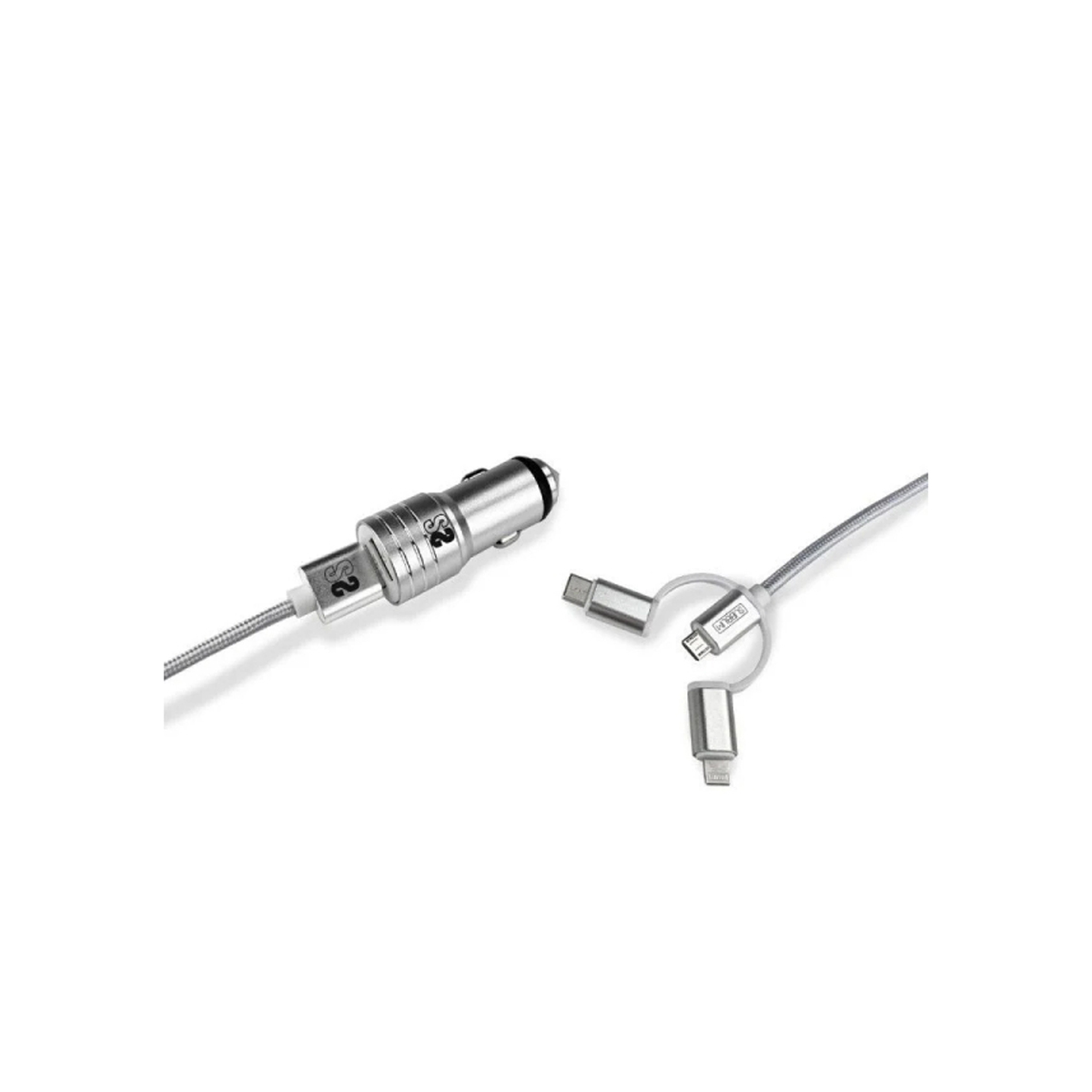 SUBBLIM CARGADOR COCHE PLATA
