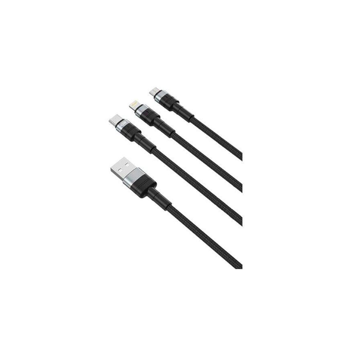 XO CABLE CARGA 40W 3 EN 1