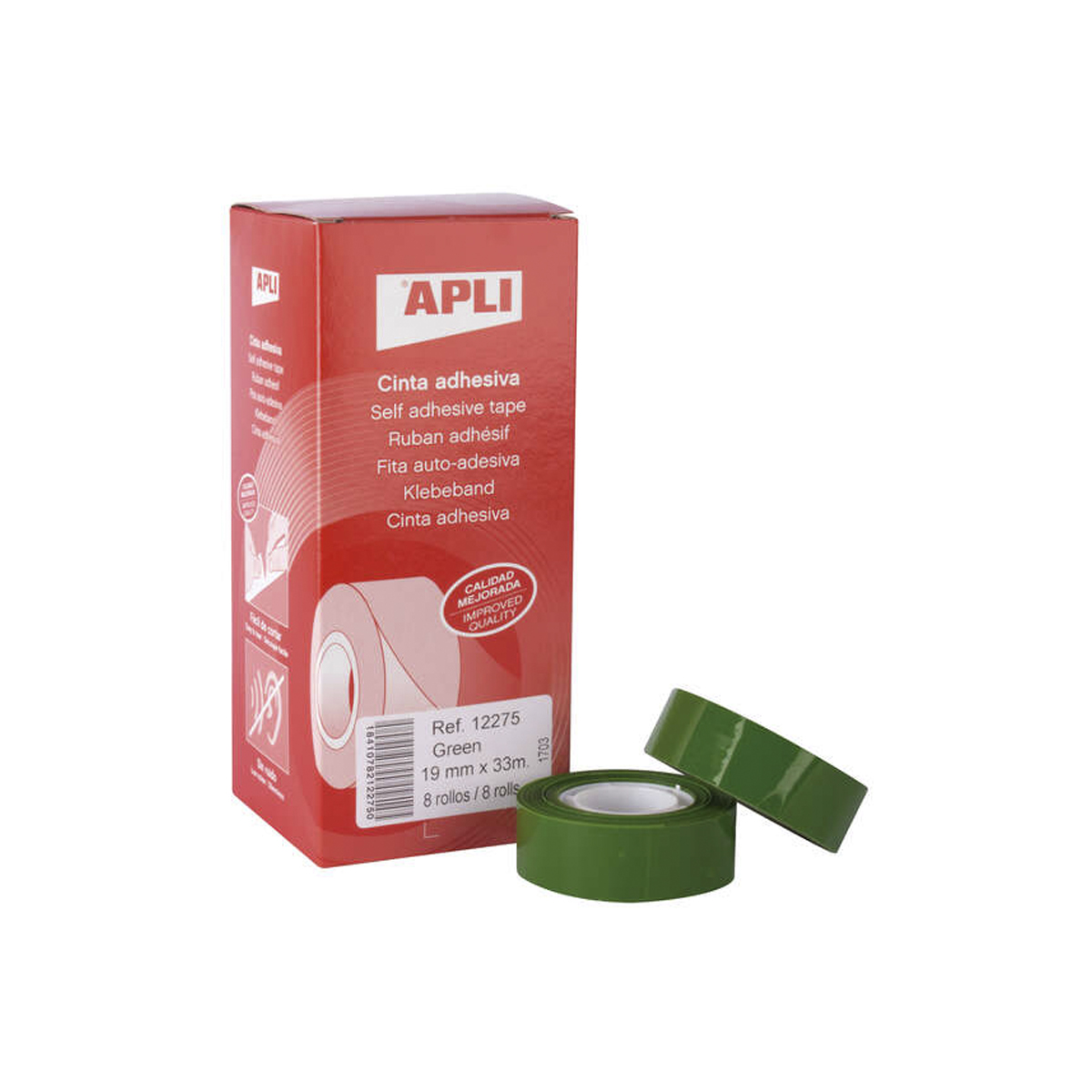 APLI CINTA 19MMX33M VERDE 8U