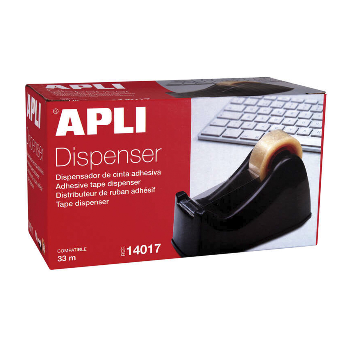 APLI PORTAROLLOS 33MM NEGRO