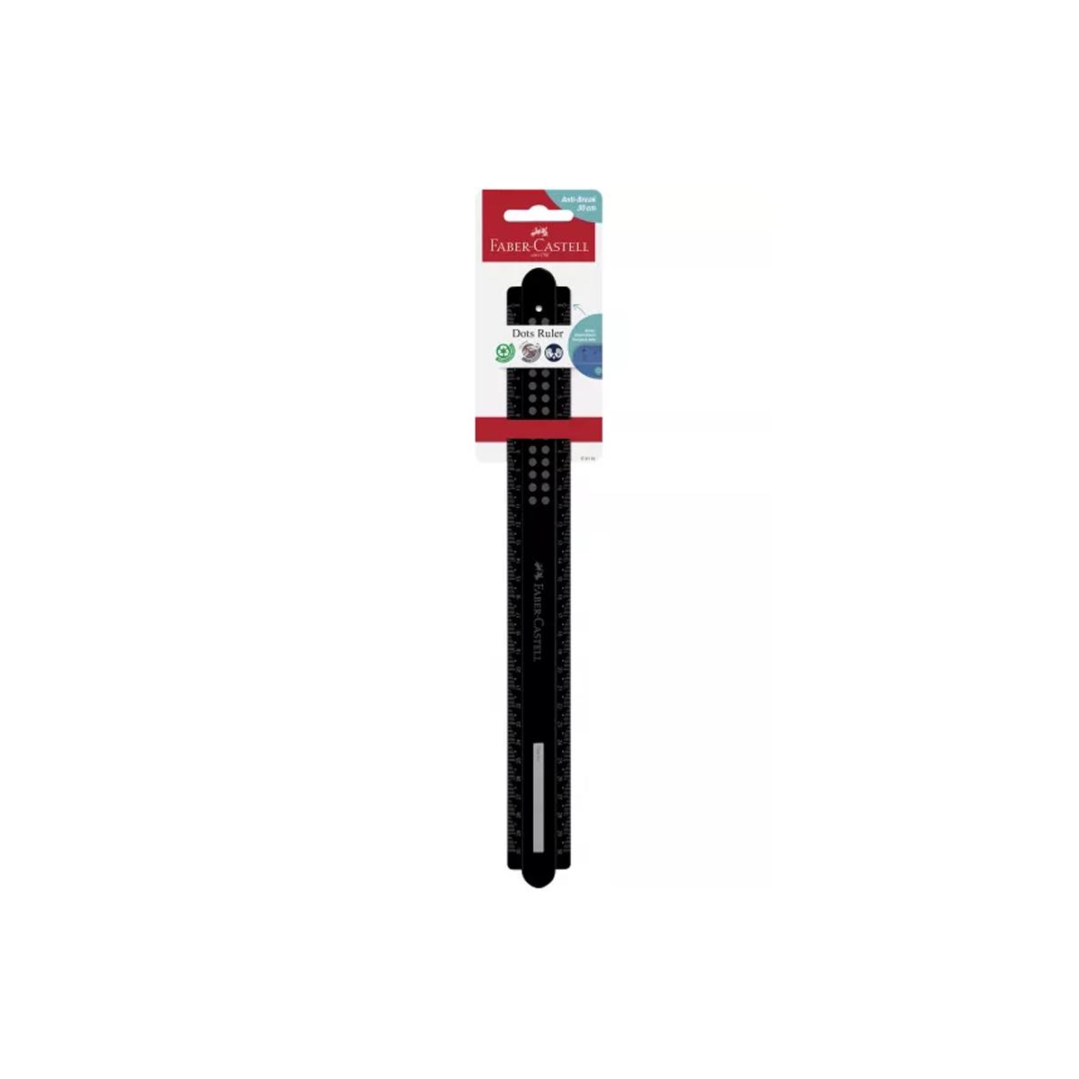 FABER REGLA 30CM NEGRO