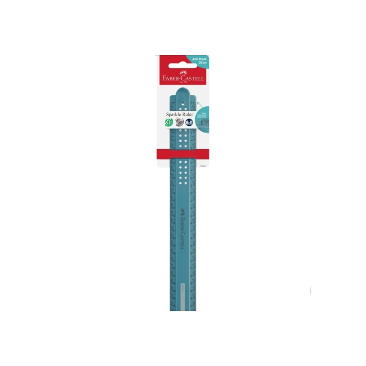 FABER REGLA 30CM VERDE OCEANO