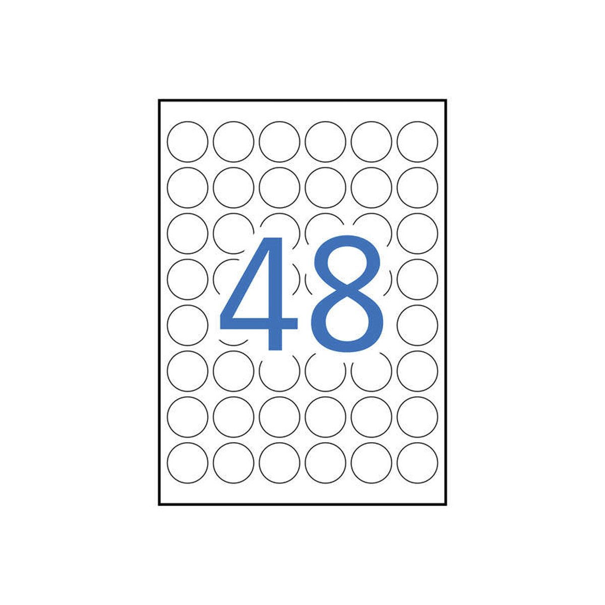 APLI ETIQUETA 30MM 1200U BLANC