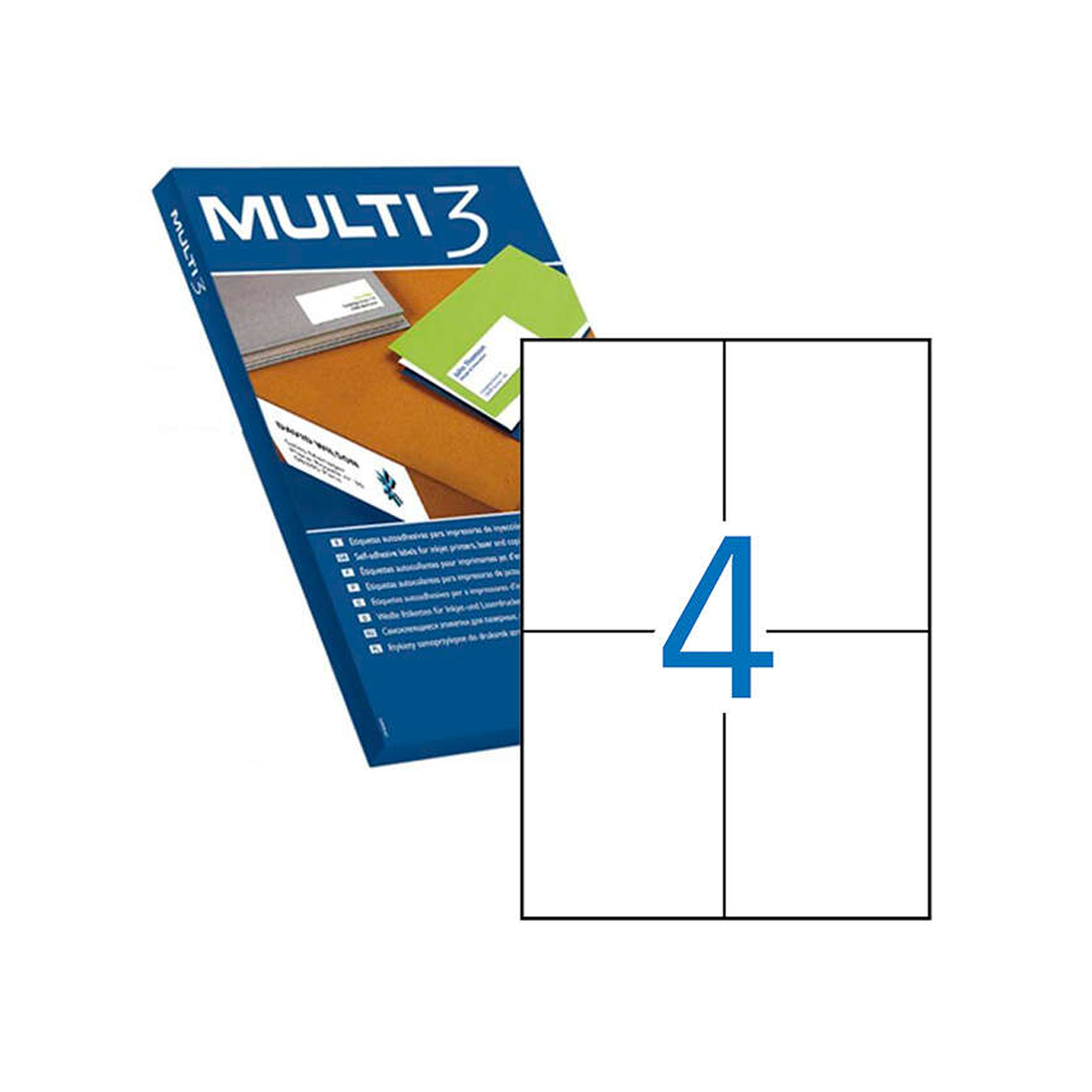 MULTI3 ETIQUETA 105X148 2000U