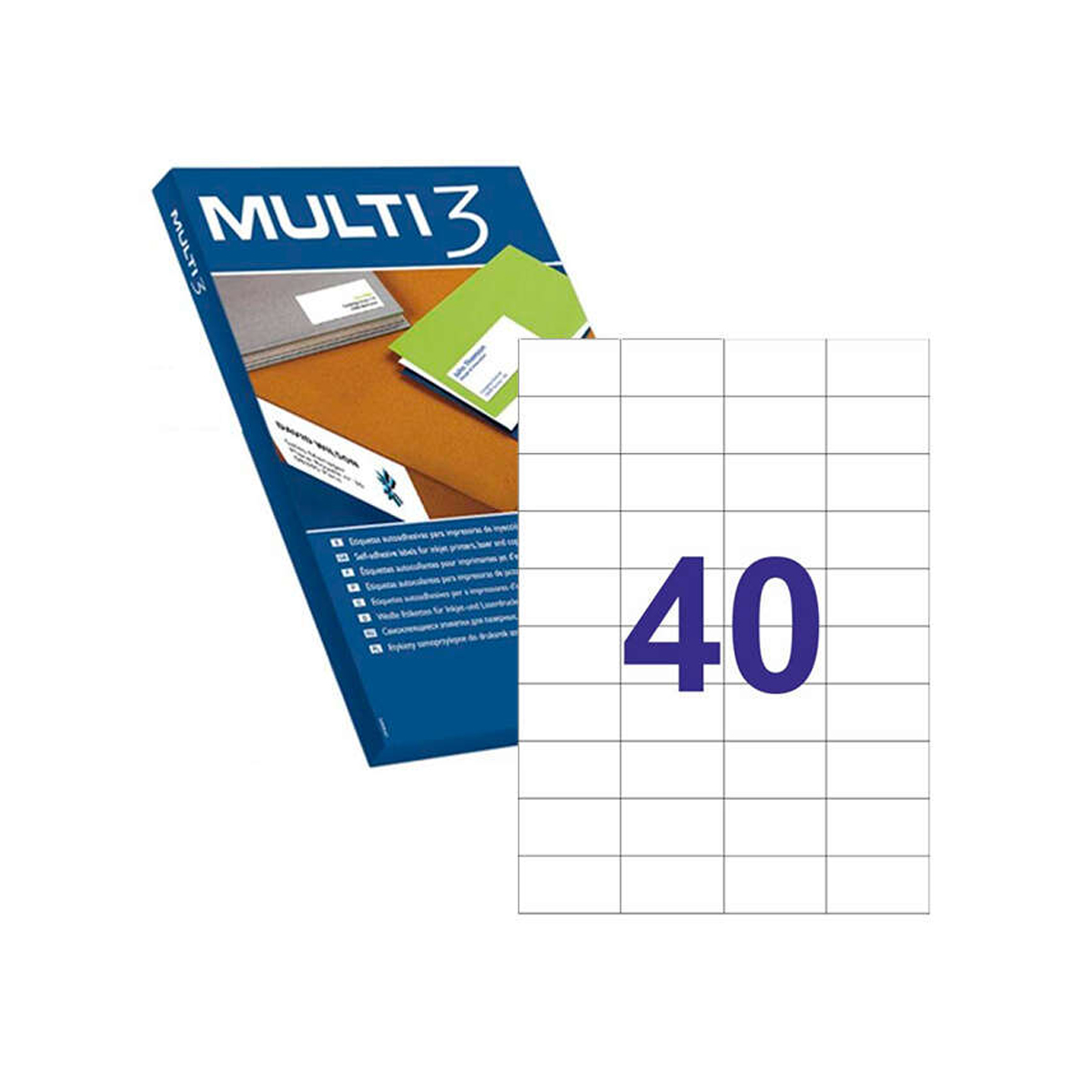 MULTI3 ETIQUETA 52.5X29.7MM