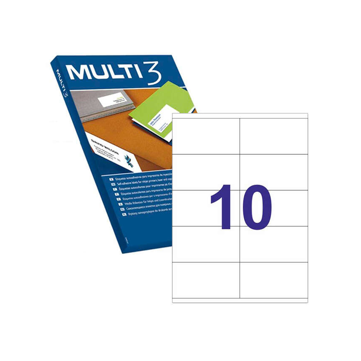 MULTI3 ETIQUETA 105X57 5000U