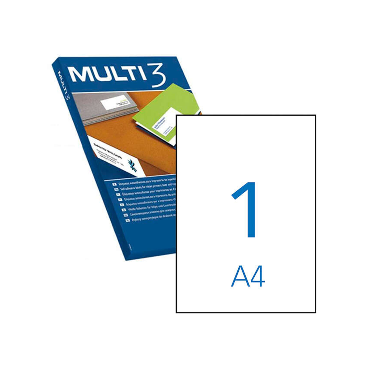 MULTI3 ETIQUETA A4 500U BLANCO