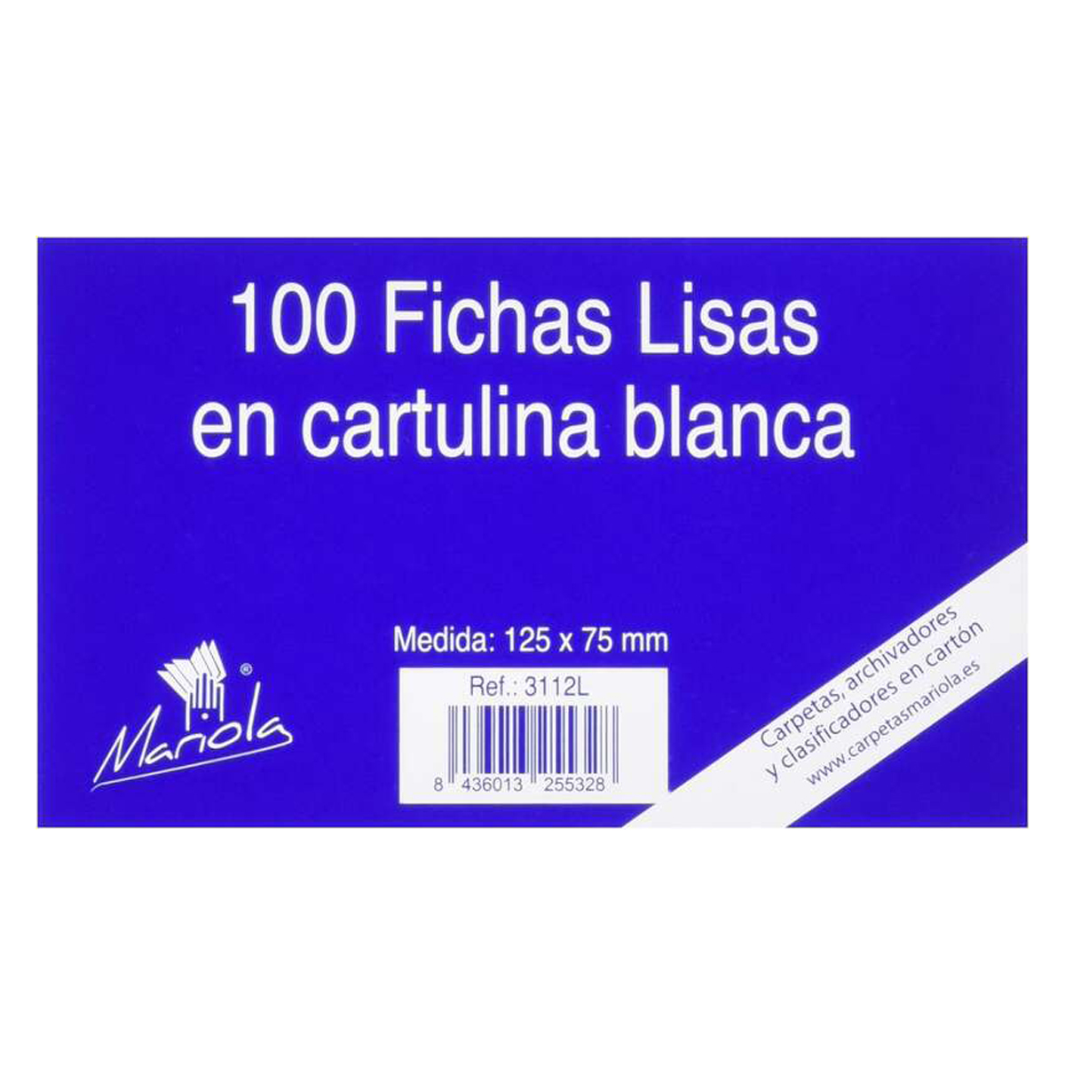 MARIOLA 100 FICHAS LISAS N2