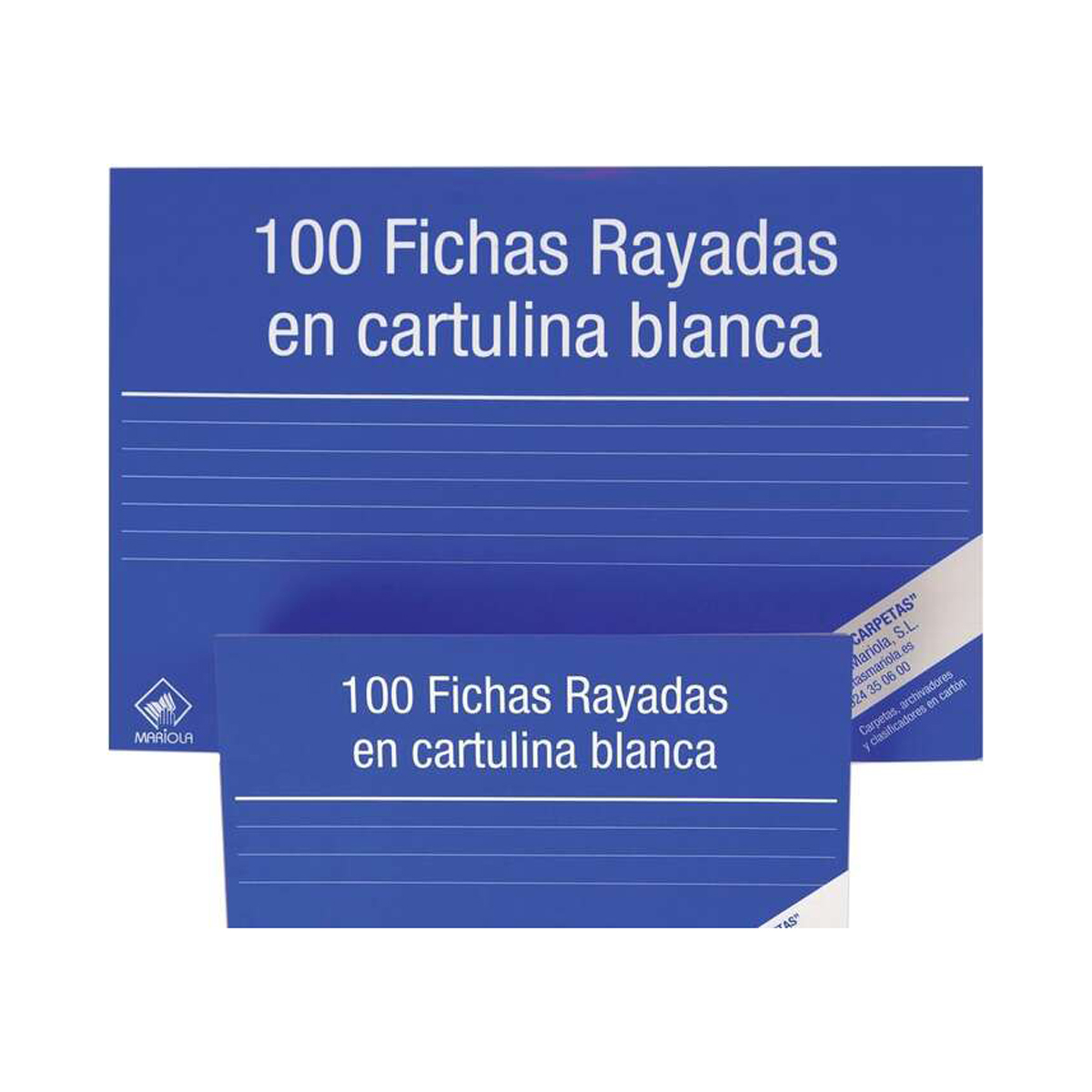 MARIOLA 100 FICHAS RAYADAS N2